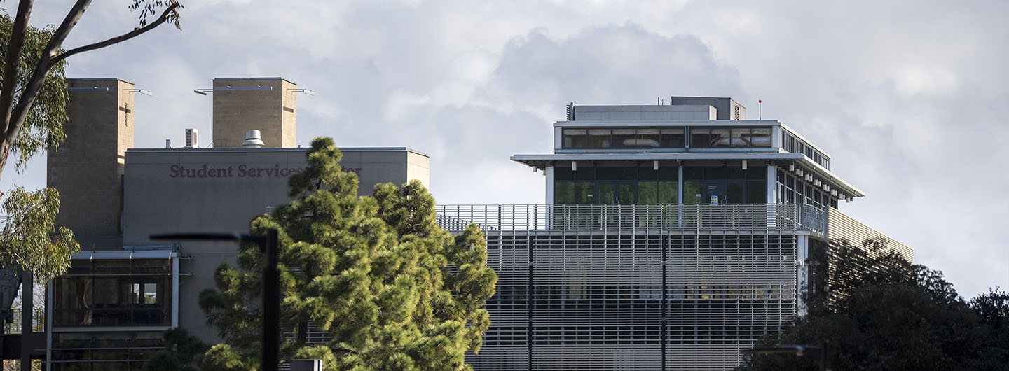 UCSD's Student Services Center building